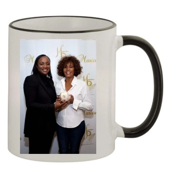 Whitney Houston 11oz Colored Rim & Handle Mug