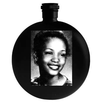 Whitney Houston Round Flask