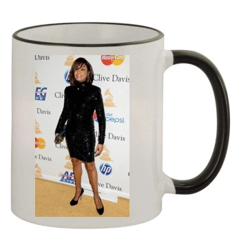 Whitney Houston 11oz Colored Rim & Handle Mug