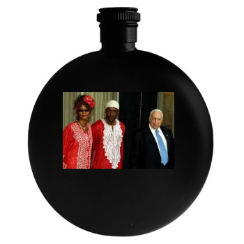 Whitney Houston Round Flask