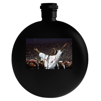 Whitney Houston Round Flask