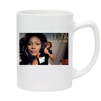 Whitney Houston 14oz White Statesman Mug