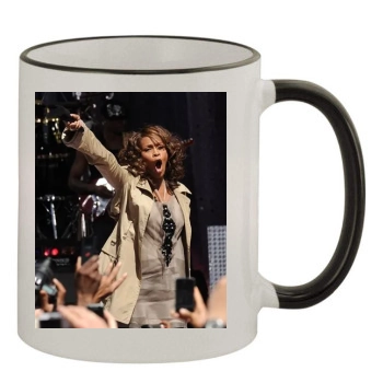 Whitney Houston 11oz Colored Rim & Handle Mug