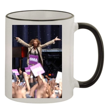 Whitney Houston 11oz Colored Rim & Handle Mug