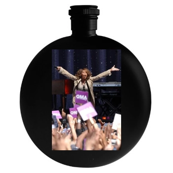 Whitney Houston Round Flask