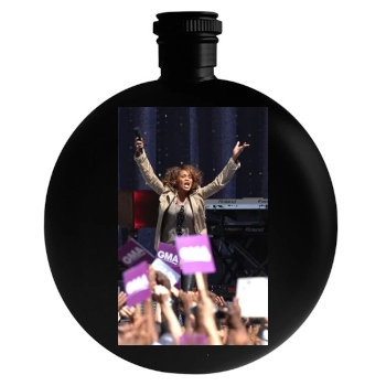 Whitney Houston Round Flask