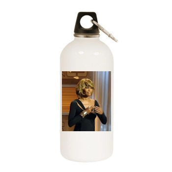 Whitney Houston White Water Bottle With Carabiner