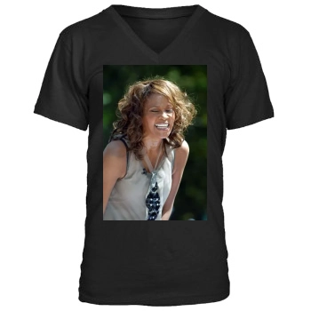 Whitney Houston Men's V-Neck T-Shirt