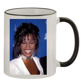 Whitney Houston 11oz Colored Rim & Handle Mug