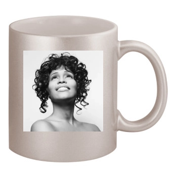 Whitney Houston 11oz Metallic Silver Mug