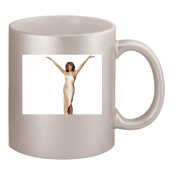 Whitney Houston 11oz Metallic Silver Mug