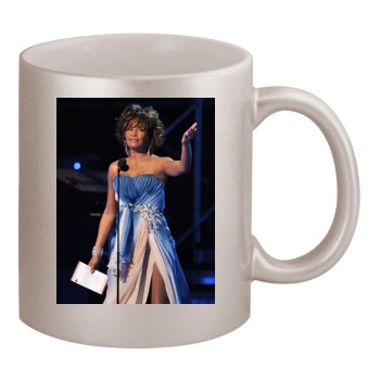 Whitney Houston 11oz Metallic Silver Mug