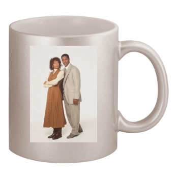 Whitney Houston 11oz Metallic Silver Mug