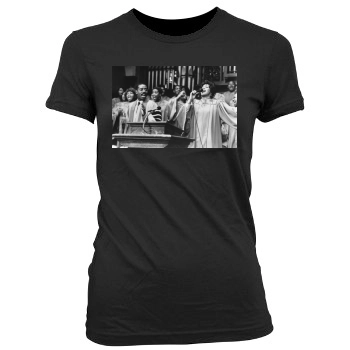 Whitney Houston Women's Junior Cut Crewneck T-Shirt