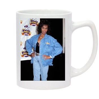 Whitney Houston 14oz White Statesman Mug