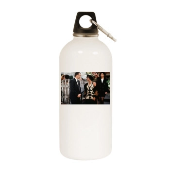 Whitney Houston White Water Bottle With Carabiner