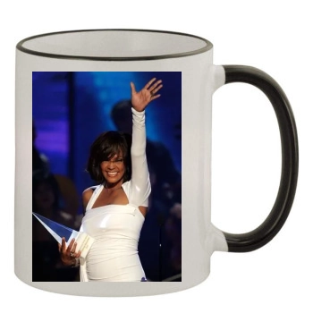 Whitney Houston 11oz Colored Rim & Handle Mug