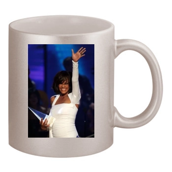 Whitney Houston 11oz Metallic Silver Mug