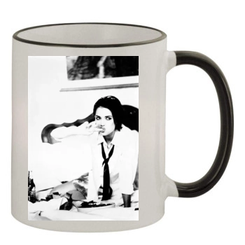 Winona Ryder 11oz Colored Rim & Handle Mug