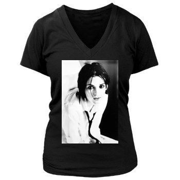 Winona Ryder Women's Deep V-Neck TShirt