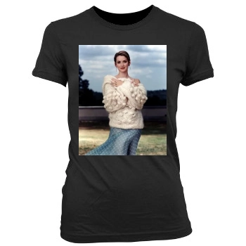 Winona Ryder Women's Junior Cut Crewneck T-Shirt