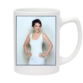 Winona Ryder 14oz White Statesman Mug