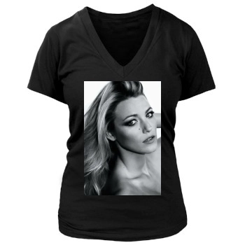 Blake Lively Women's Deep V-Neck TShirt