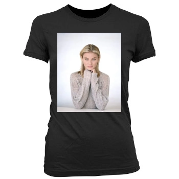 Cameron Diaz Women's Junior Cut Crewneck T-Shirt