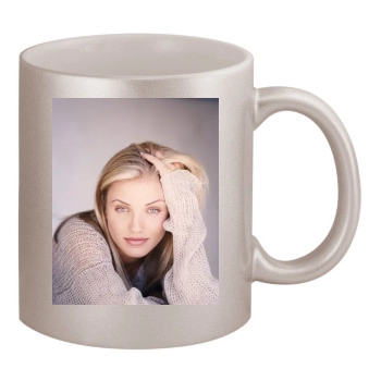 Cameron Diaz 11oz Metallic Silver Mug