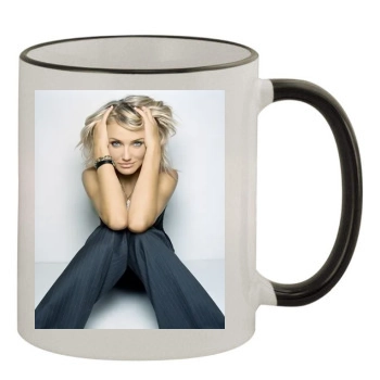 Cameron Diaz 11oz Colored Rim & Handle Mug