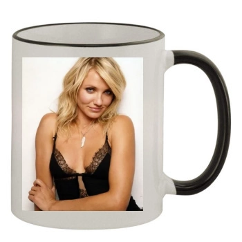 Cameron Diaz 11oz Colored Rim & Handle Mug