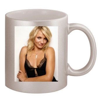 Cameron Diaz 11oz Metallic Silver Mug