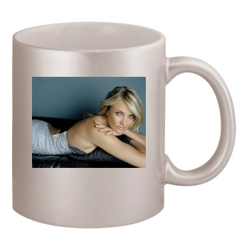 Cameron Diaz 11oz Metallic Silver Mug