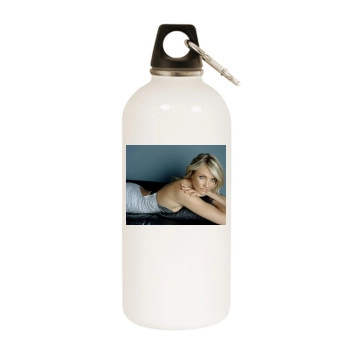 Cameron Diaz White Water Bottle With Carabiner