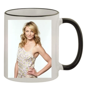 Cameron Diaz 11oz Colored Rim & Handle Mug