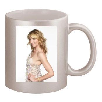 Cameron Diaz 11oz Metallic Silver Mug