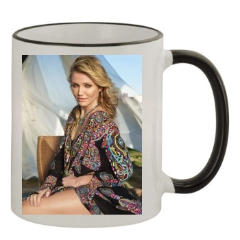 Cameron Diaz 11oz Colored Rim & Handle Mug