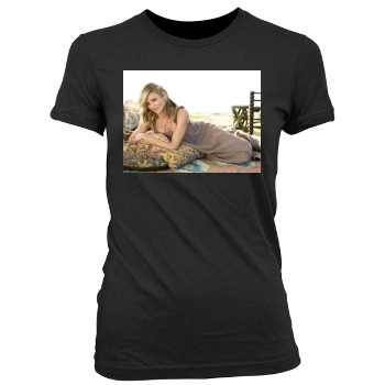 Cameron Diaz Women's Junior Cut Crewneck T-Shirt