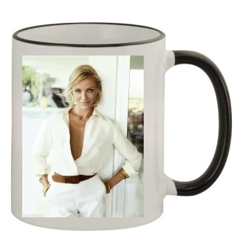 Cameron Diaz 11oz Colored Rim & Handle Mug