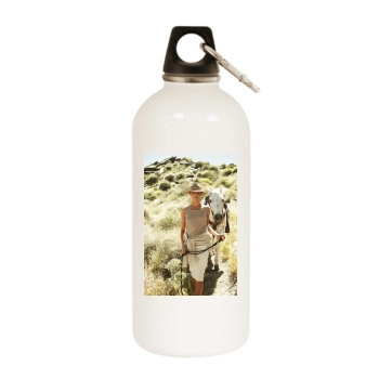 Cameron Diaz White Water Bottle With Carabiner