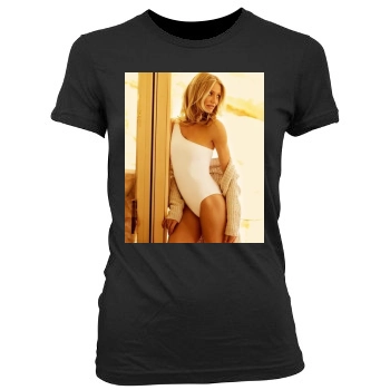 Cameron Diaz Women's Junior Cut Crewneck T-Shirt