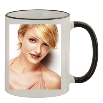 Cameron Diaz 11oz Colored Rim & Handle Mug