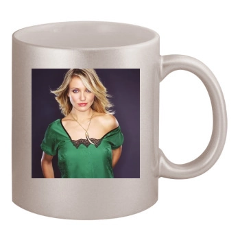 Cameron Diaz 11oz Metallic Silver Mug