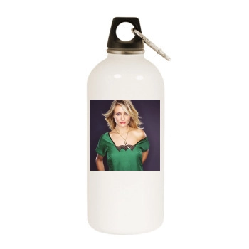 Cameron Diaz White Water Bottle With Carabiner