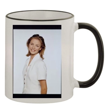 Cameron Diaz 11oz Colored Rim & Handle Mug