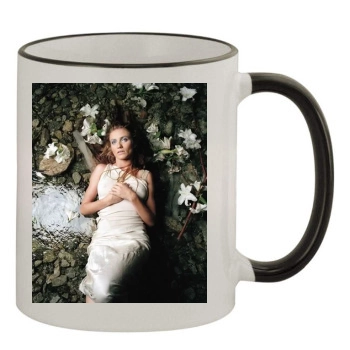 Cameron Diaz 11oz Colored Rim & Handle Mug