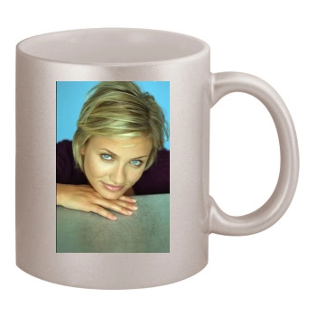 Cameron Diaz 11oz Metallic Silver Mug