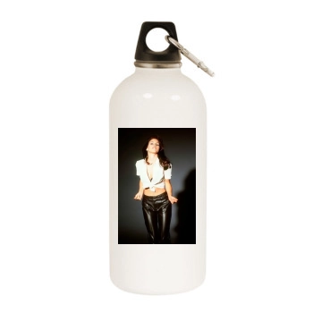 Charisma Carpenter White Water Bottle With Carabiner