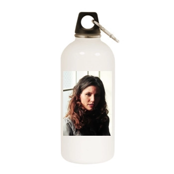 Charisma Carpenter White Water Bottle With Carabiner