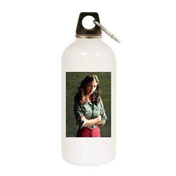 Charisma Carpenter White Water Bottle With Carabiner